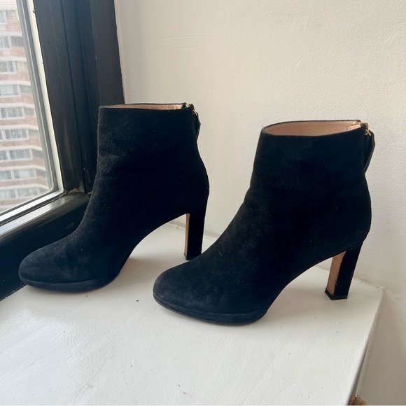 Stuart Weitzman Delphine Suede Booties - Picture 3 of 7